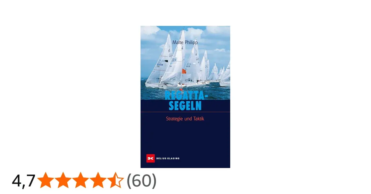 Buchcover "Regatta Segeln" von Malte Philipp. Mehrere Segelboote in voller Fahrt auf dem Meer, bereit für den Wettkampf.