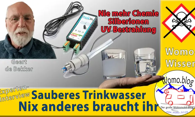 Geert de Bekker erklärt, wie Silberionen eine Alternative zu Chemie für sauberes Trinkwasser sind. Nie mehr Chemie, nur reines Wasser!