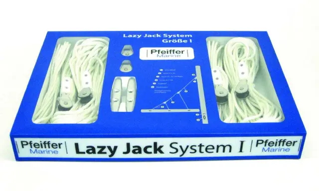 Pfeiffer Marine Lazy Jack System I: Alles für den einfachen Selbstbau. Enthält Seile, Blöcke und eine Anleitung.