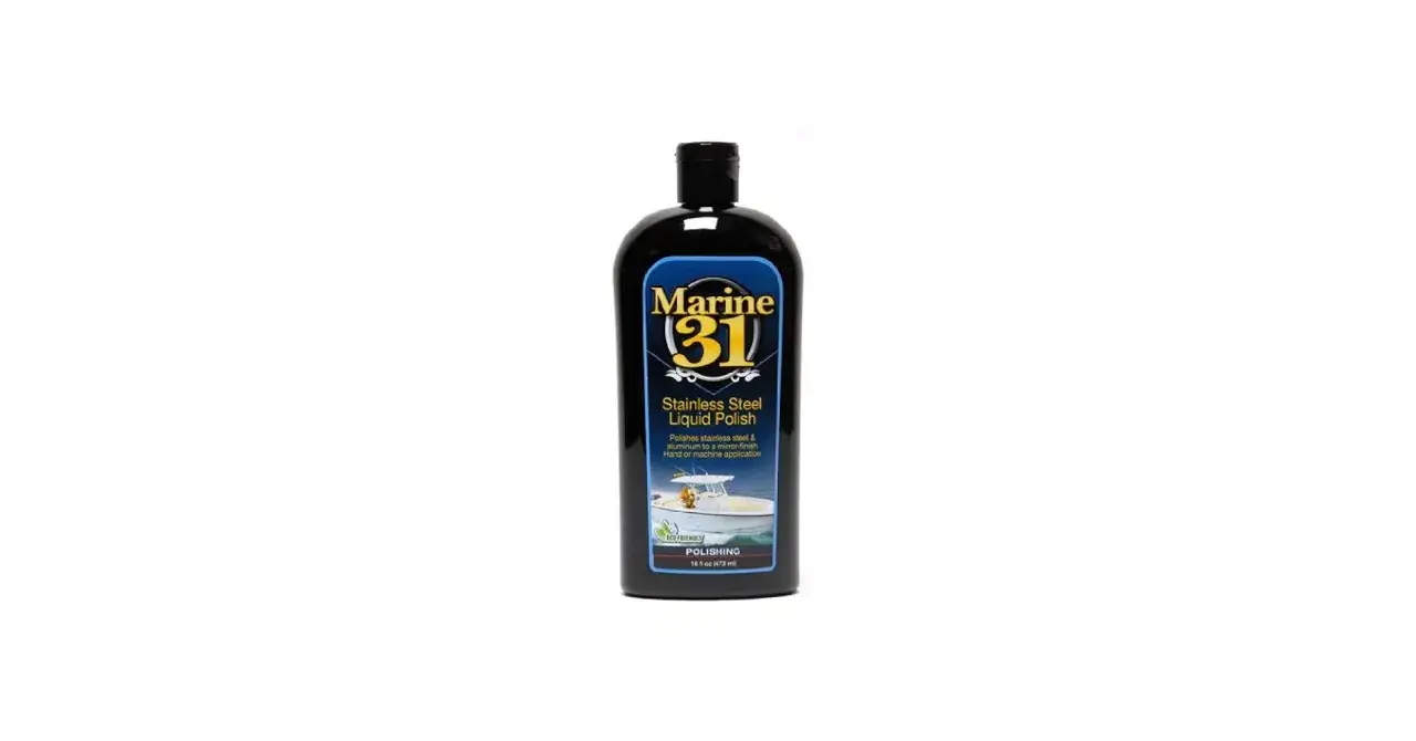 Marine 31 Edelstahlpolitur für glänzenden Edelstahl. Perfekt für Boote und mehr.